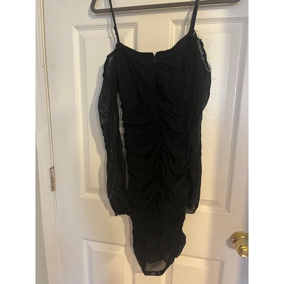 NWT Windsor Iconic Vibe Cold-Shoulder Mesh Mini Dress - Medium - Picture 7 of 7